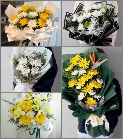 江苏南京溧水区石湫镇明觉村白事花束代送